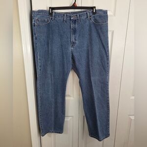 Mens Wrangler 100% Cotton Relaxed Fit Straight Leg Jeans